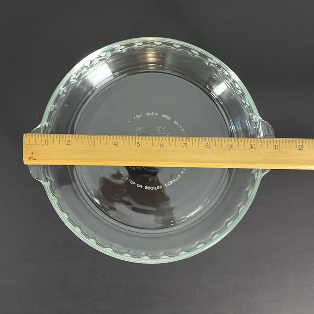 Pyrex Vintage Pie Plate Dish 75th Anniversary Commemorative Clear Glass ‎ Baking - Picture 6 of 8